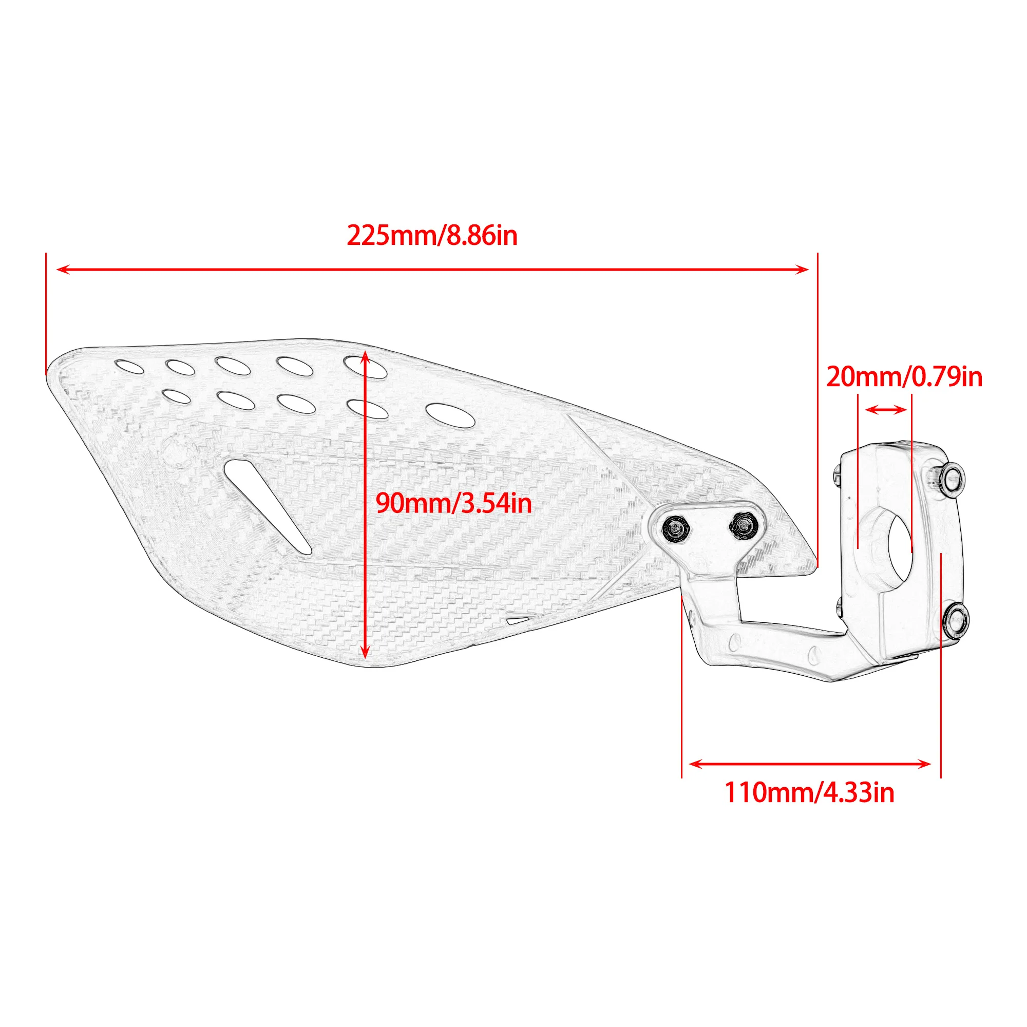 Universal Windproof Motorcycle Handguard Protector