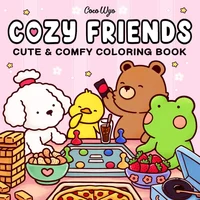 Halloween Coloring Book COZY FRIENDS Coloring Book For Adults And Teens Featuring Adorable Creepy Creatures for Halloween Gifts 2