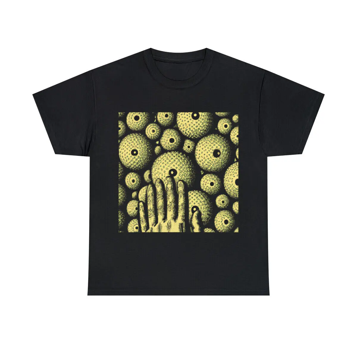 Maglietta Spaventosa Dark Fantasy Horror Art Halloween Trypophobia Fear Of Holes Gross Maniche Lunghe O Corte