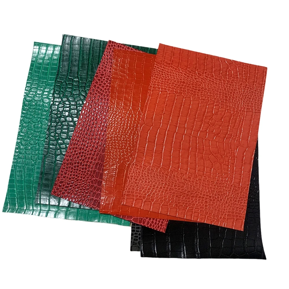 화려한 악어 무늬 최상층 소가죽 원단, 수제 DIY 재단, 수제 레저 제작 액세..