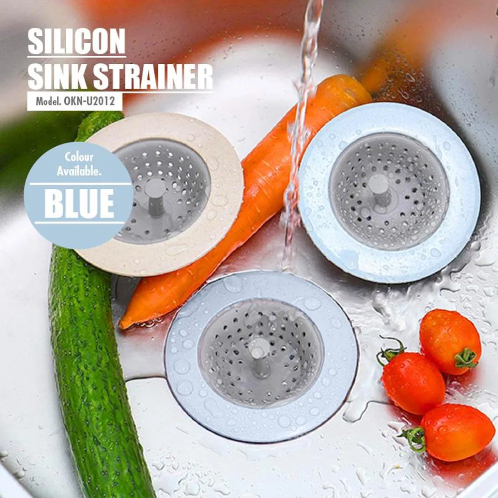 Silicone Anti-clogging Filter Portable Sink Strainer Bathroom Kitchen Tool For Drains Cover Hair Waste Plug Filter Strainer