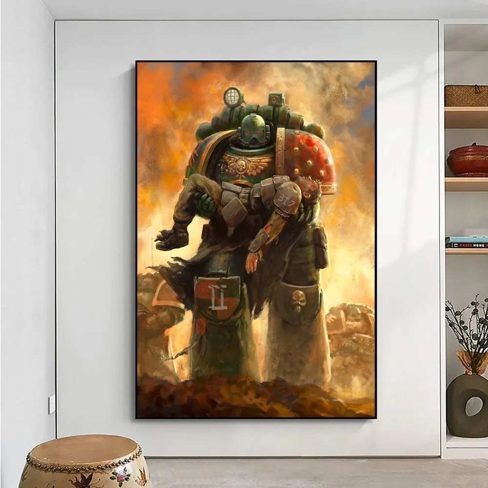 Game W-Warhammers 40K Poster No Framed Poster Kraft Club Bar Paper Vintage Wall Art Painting Bedroom Study Stickers