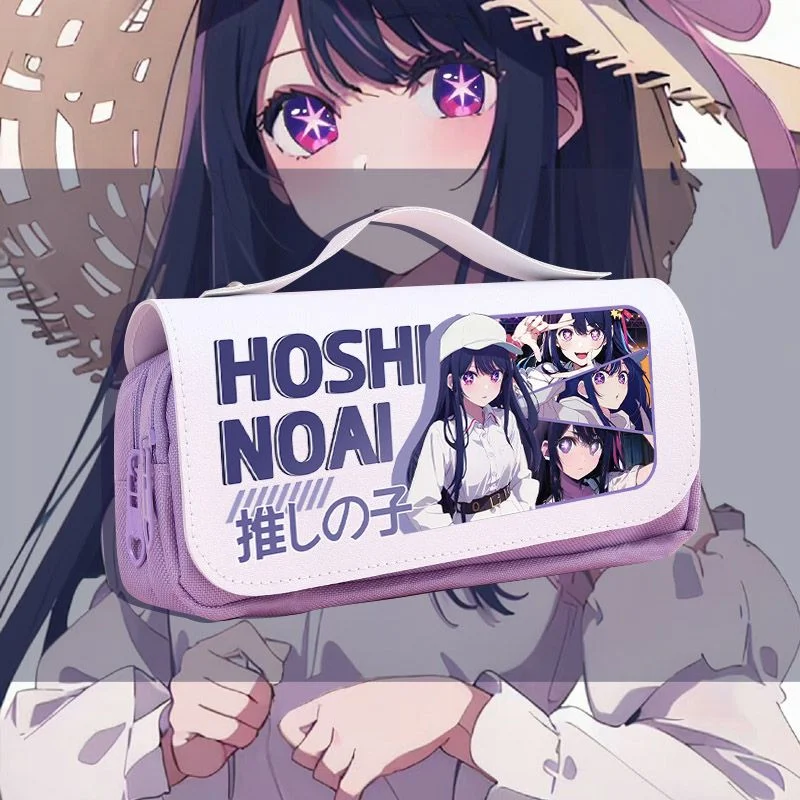 

Аниме OSHI NO KO Косплей Hoshino Ai мультфильм Оксфорд ткань Студенческая искусственная кожа флип Ручка Сумка портативный флип Карандаш Чехол Канцтовары