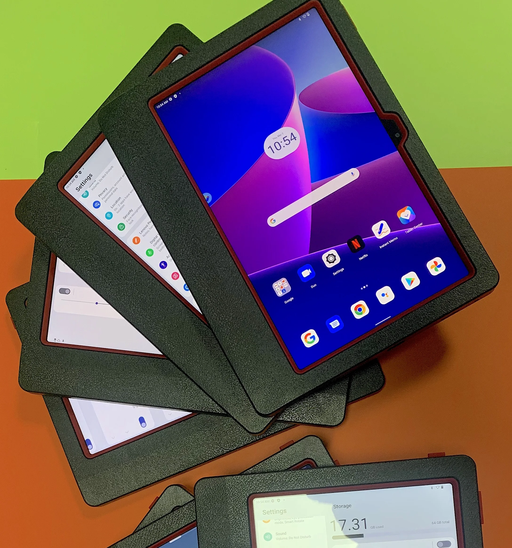 Rugged plastic OBD case for Lenovo tablet M10 Plus 3rd Gen