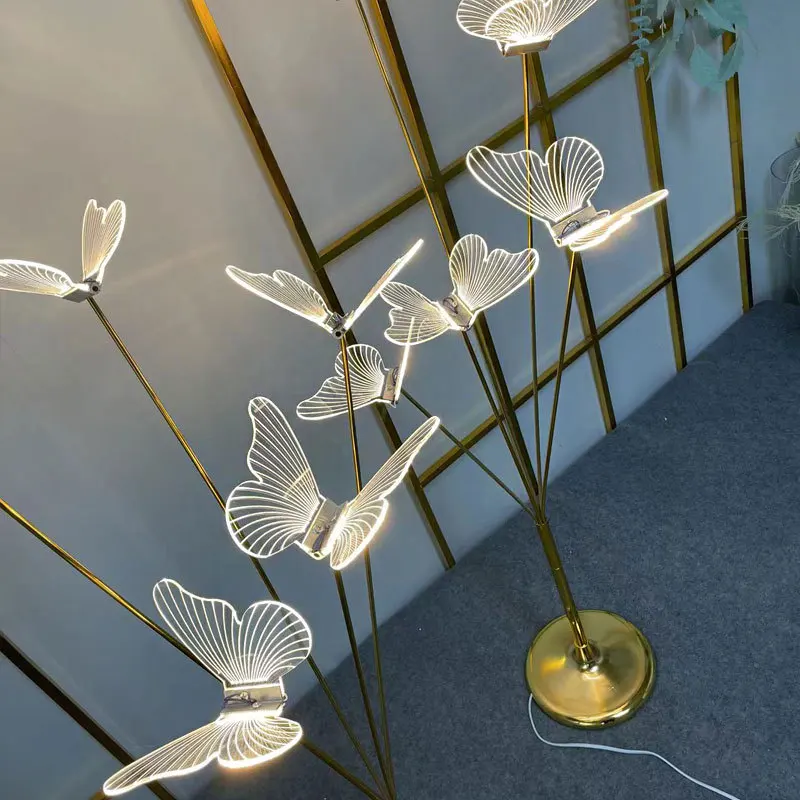 Butterfly Wedding Lights Roadguide Decoration Wedding Hall Scene Creative Luminous Light Proposal Scene Lamps