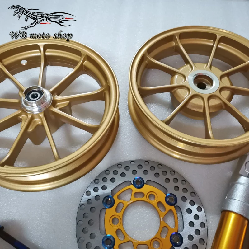 スポークホイール ディスクブレーキ対応 オートバイとスクーター用のホイールブレーキディスク,フロント