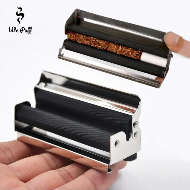 WE PUFF Portable Mini Metal Manual Rolling Machine 70/78/110 MM Paper Tobacco Hand Roller Cigarette Maker Gadgets for Men Gift 1