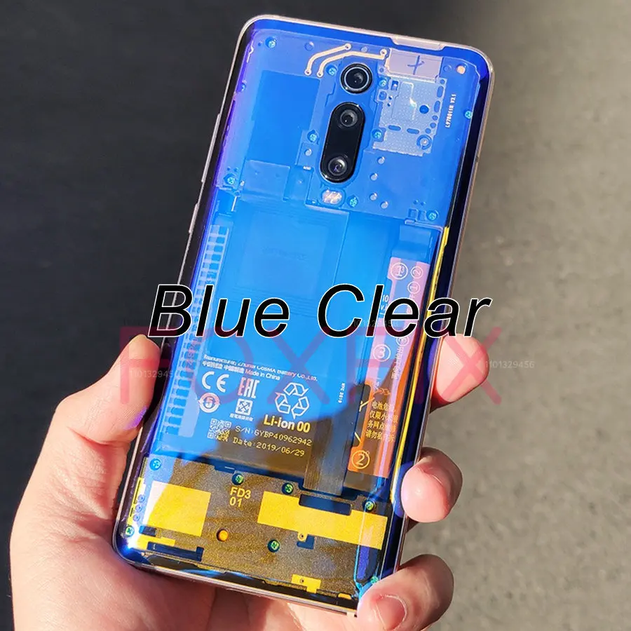 Glass Phone Back Cover Transparent Battery Cover For Xiaomi Mi 9T Pro Redmi K20 Pro Rear Housing Case Replacement