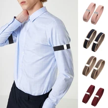 

1Pair Unisex Stretchy Elastic Sleeve Garters Mens Elasticated Arm Band Adjustable Arm Cuffs Band Men's Shirt Sleeve Holder