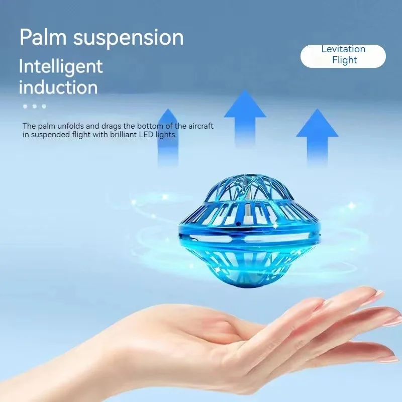 2024 UFO 미니 드론 플라잉 스피너, 플라잉 UFO 플라잉 장난감 공, 부메랑 드론 핸드 컨트롤, LED 회전 공, 새로운 트렌드 장난감
