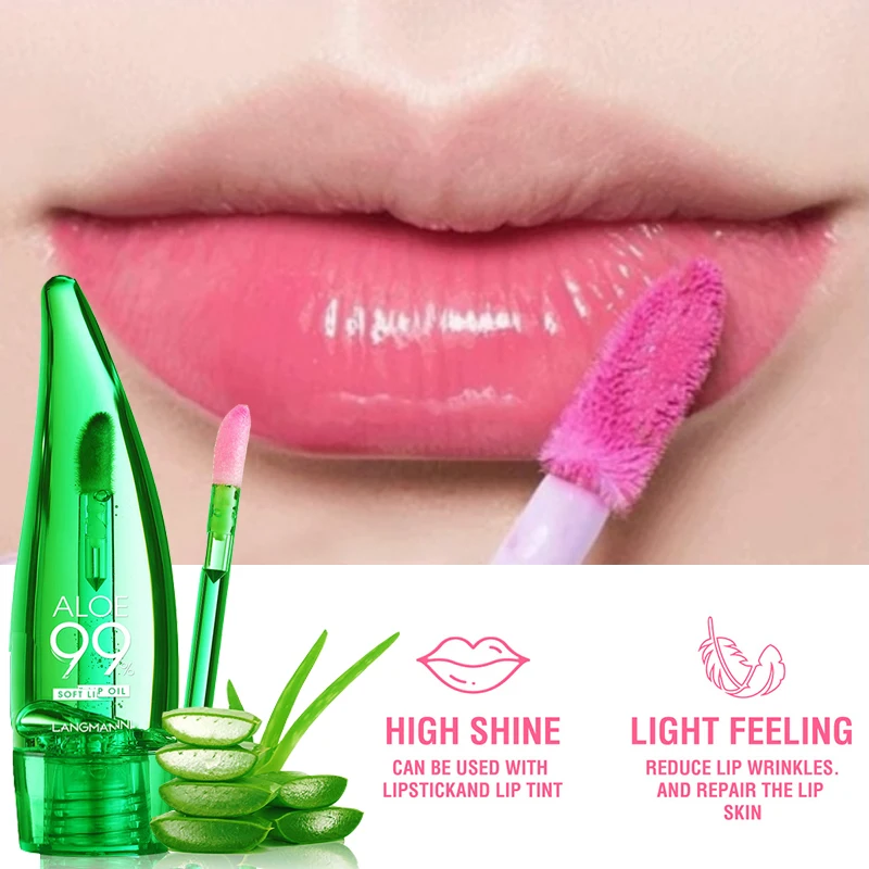 Waterproof Color Changing Lip Gloss Long Lasting Not Easy To Fade Aloe