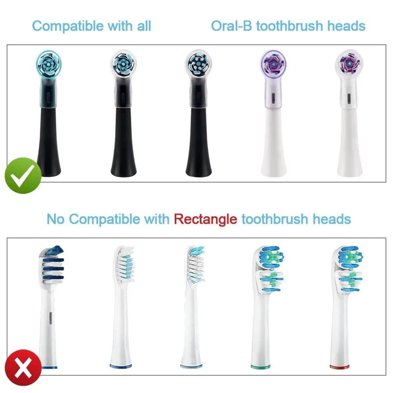 6 Pack Toothbrush Heads Dustproof Cover Compatible For Oral B Fits For Oral-B IO Series Convenient Travel Multicolor