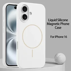 Premium Liquid Silicone MagSafe Magnetic Wireless Charging Phone Case - iPhone 13 Pro Max (Pure White)