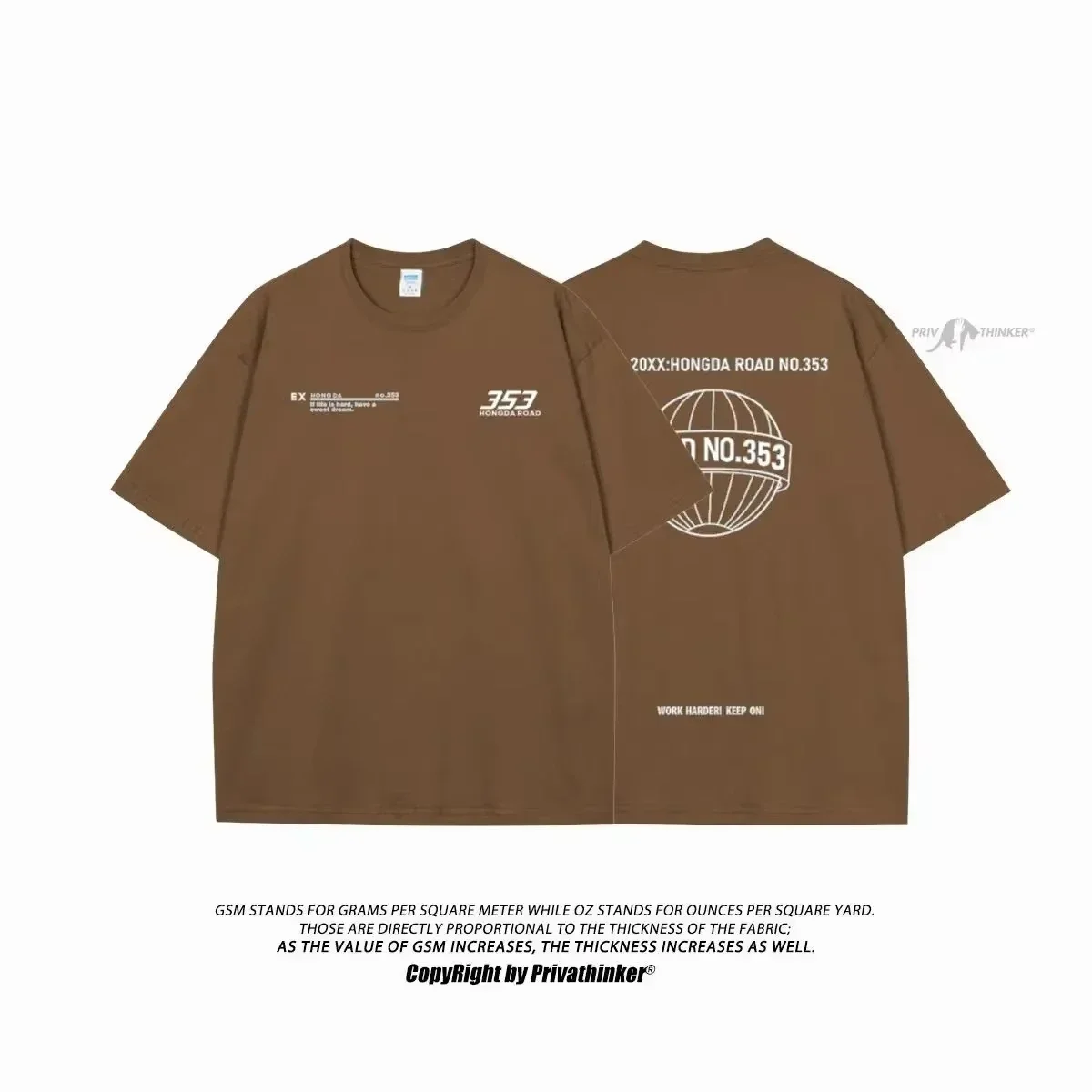 Spring Streetwear Letter Printed Men's T-shirt Oversized Casual T Shirts for Male Summer Unisex Short Sleeve Tees 4