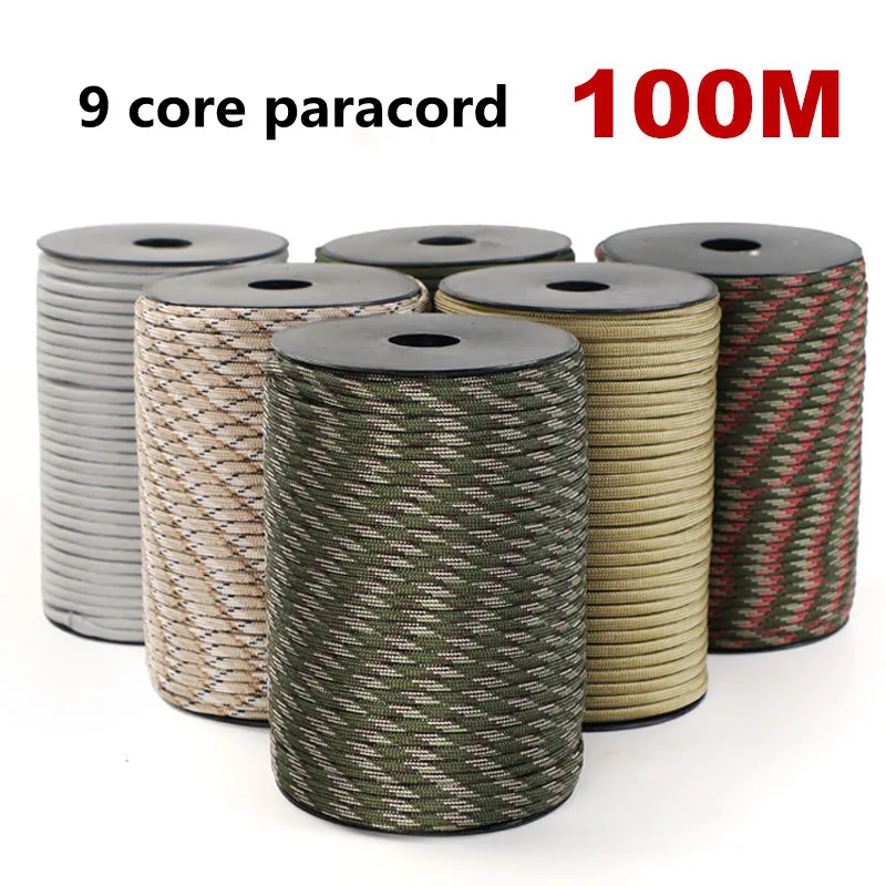Paracorde 550 Multicolore 15 M (50 Pieds) Pour Survie, Camping, Randonnée