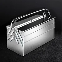 Thickened Stainless Steel Toolbox Multi-functional Three-layer Folding Professional Iron Tool Box Home Tools Packaging 1