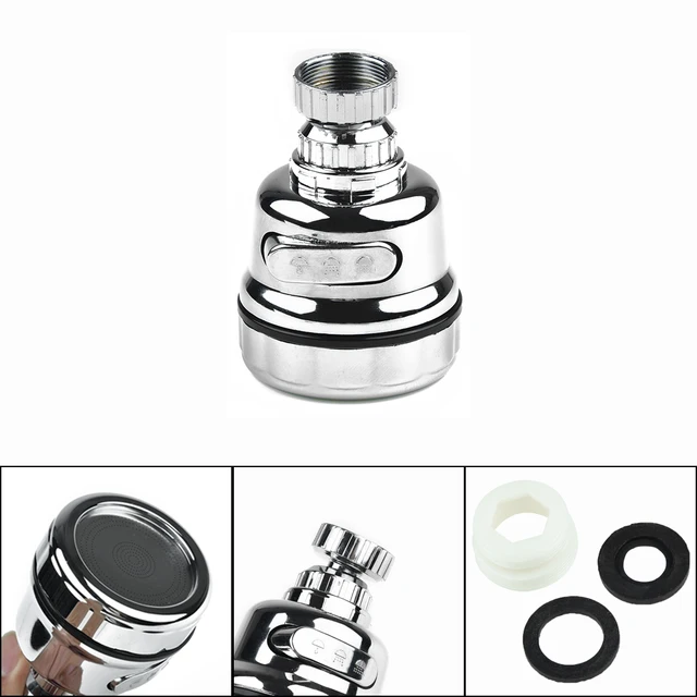 360 Degree Swivel Kitchen Faucet Aerator Adjustable 3 Mode Sprayer Filter Movable Kitchen Tap Head Water Saving Nozzle Sprayer 2