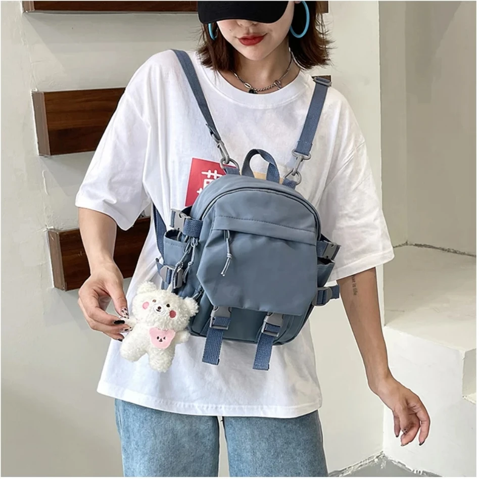 Women's Fashion Kawaii Mini Backpack Shoulder Bag for Teenage Girls Multi-Function Small Bagpack Ladies Travle School Backpacks