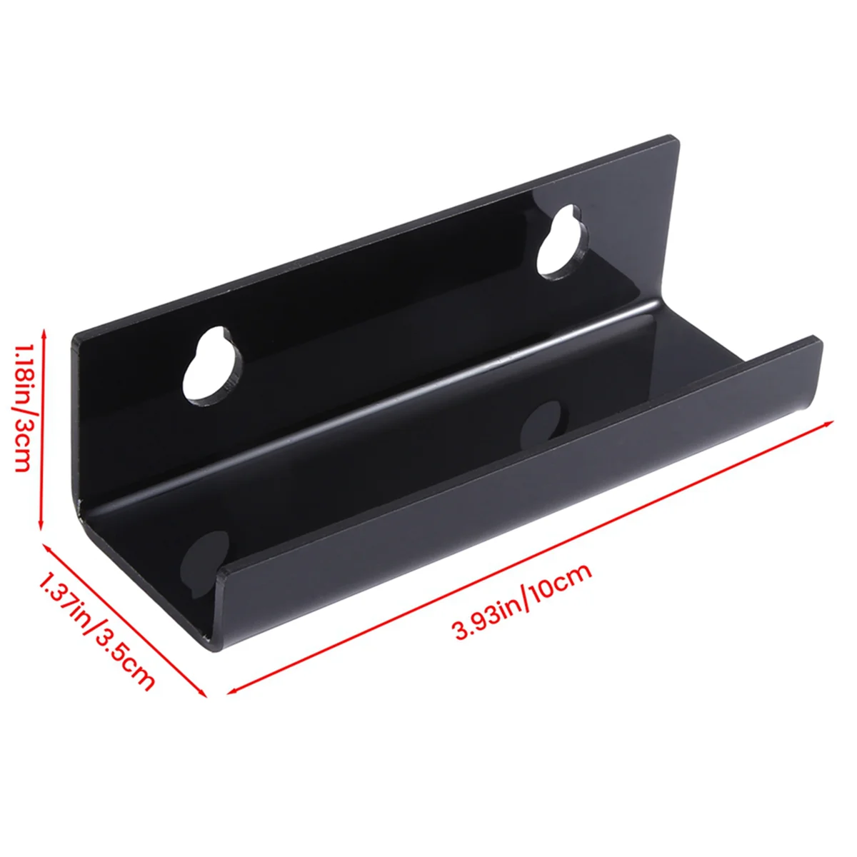 Black Vinyl Record Shelf Wall Mount 6 Pack,Vinyl Holder Wall,Acrylic Album Record Holder Display