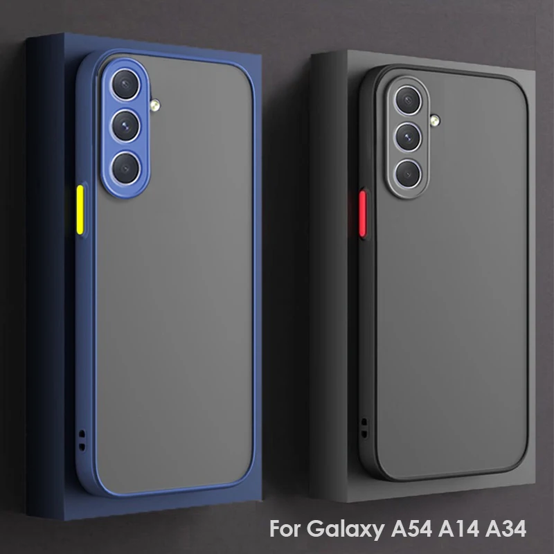 Custodia per telefono opaca Armor per Samung A54 5G Custodia protettiva rigida per paraurti antiurto per custodie Samsung Galaxy A14 A34 A54