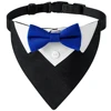 Sucado Bow Tie Dog Collar Tuxedo Bandana Adjustable Formal Puppy Triangle Neck Wear for Wedding Birthday Dress-up Cosplay Party 2