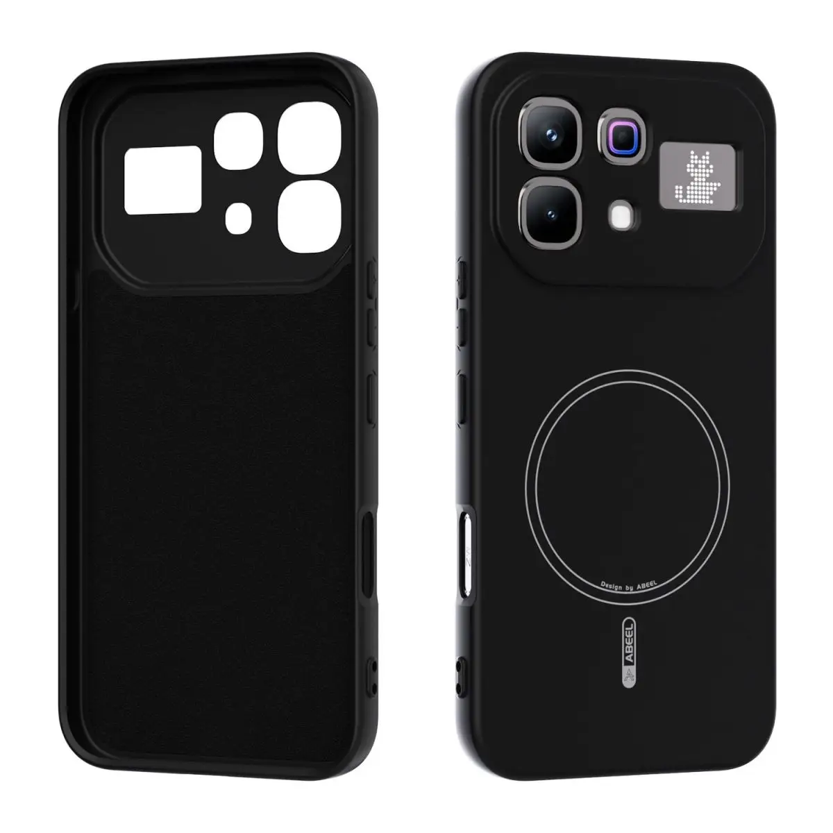 Magnetic Liquid Silicone Case with Built-In Velvet Protection - Premium Shell Bumper Cover