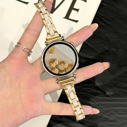 Elegant Thin Resin Metal Bracelet for Women - Luxury Wrist Band (Gold)