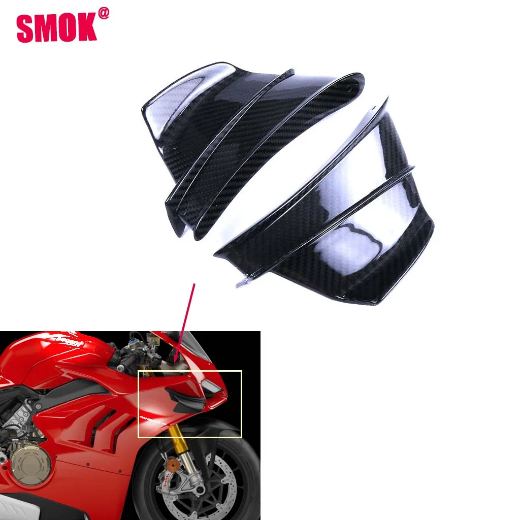 

Аксессуары для модификации мотоцикла DUCATI Streetfighter V4 V4S 2018-2020 100% 3K полностью сухое углеродное волокно Обтекатели крыльев