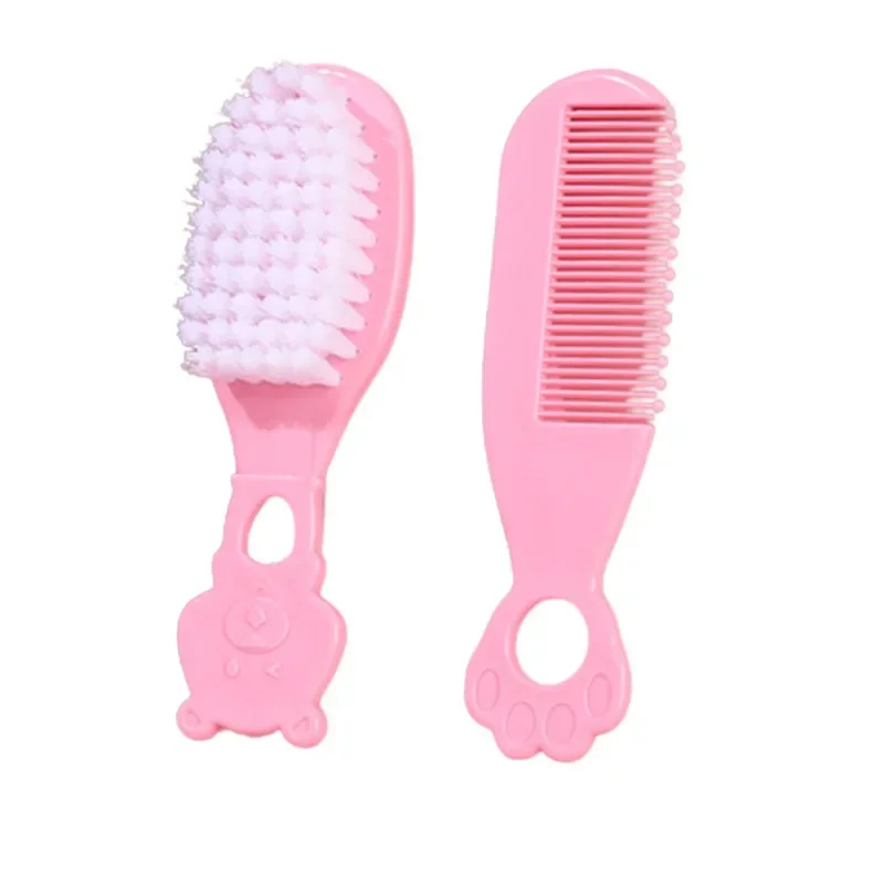 2pcs/Set Hair Comb Curly Hair Brush Hair Brush Comb Hair Comb Set Head Massager Baby Care Brush Comb Anti-scratch Girl Cartoon Hairbrush Newborn Hair Brush Infant Comb Head Massager Kids