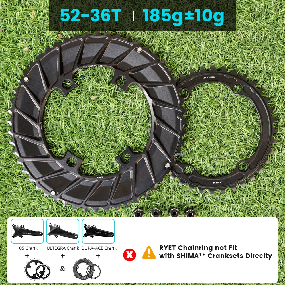 Lexon-Road-自転車クランクセット,チタンスピンドル,362g, 24mm