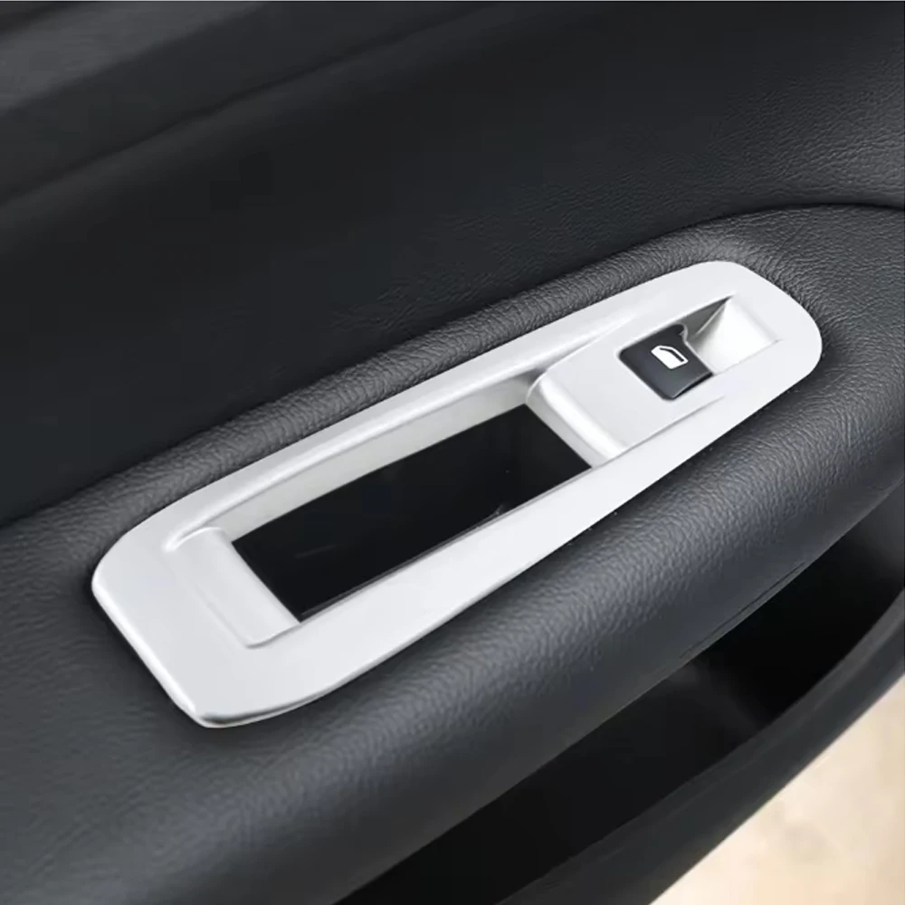 푸조 308 308S 408 2016-2019 자동차 창문 스위치 커버 유리 리프터 버튼 패널 장식 스티커 스타일링 액세서리