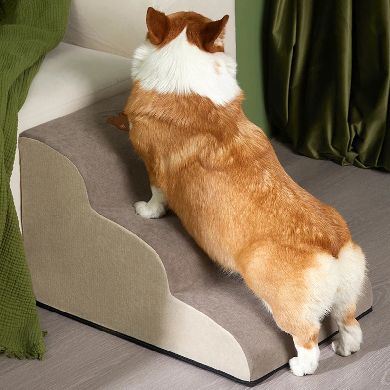 2/3 Gradini Scale Memory Foam Divano Per Cani Scale Per Cani Di Piccola Taglia Divano Alto Letto Antiscivolo Rimovibile Scala Di Aiuto Forniture Per A