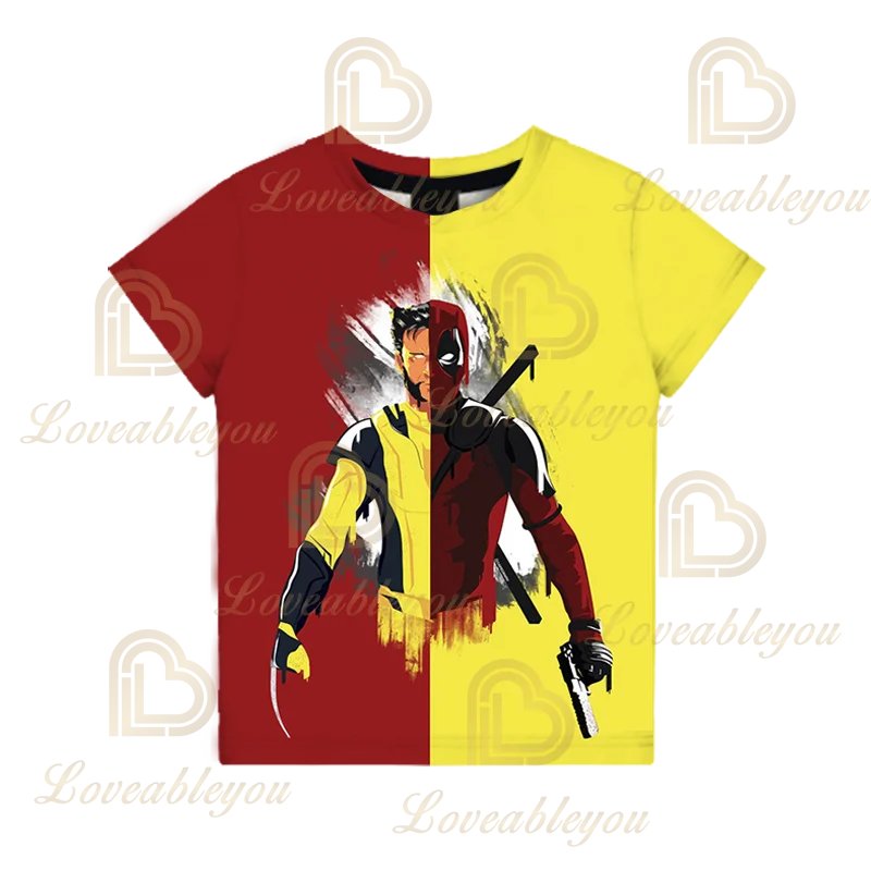 thumbnail image 1 of Disfraz de cosplay de Deadpool 3, camisetas de verano con estampado 3D para hombre, camisetas de compresión de manga corta con estampado de Wade Winston Wilson, 1 of 5