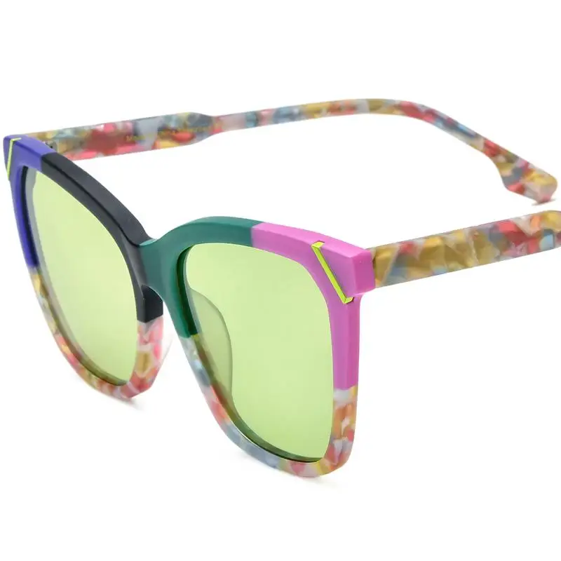 

New Frosted Plate Square Sunglasses Unisex Sunglasses Personality Driving Glasses 19343T