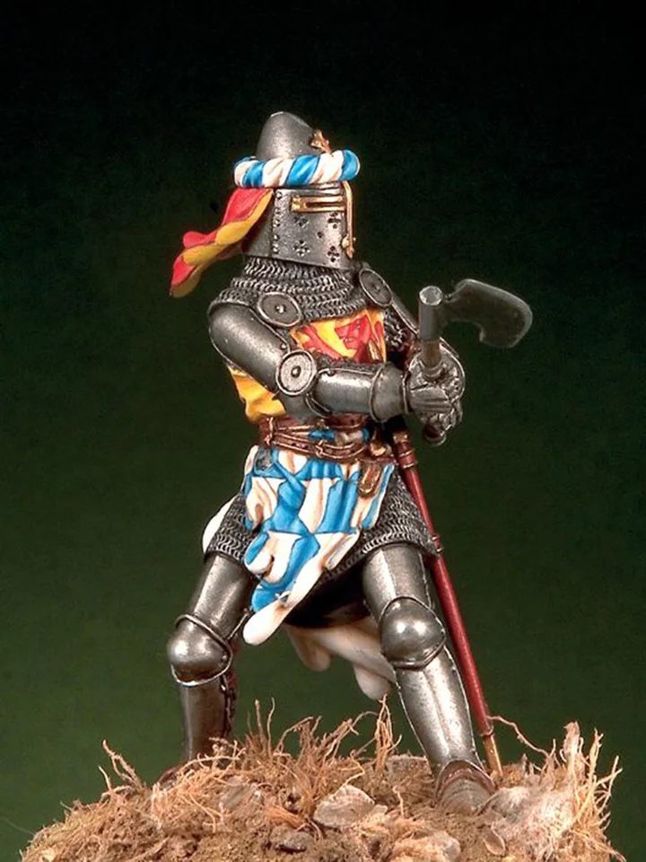 Figurine de chevalier du XIVeme siècle 75mm Mercury Models. - Maquettes