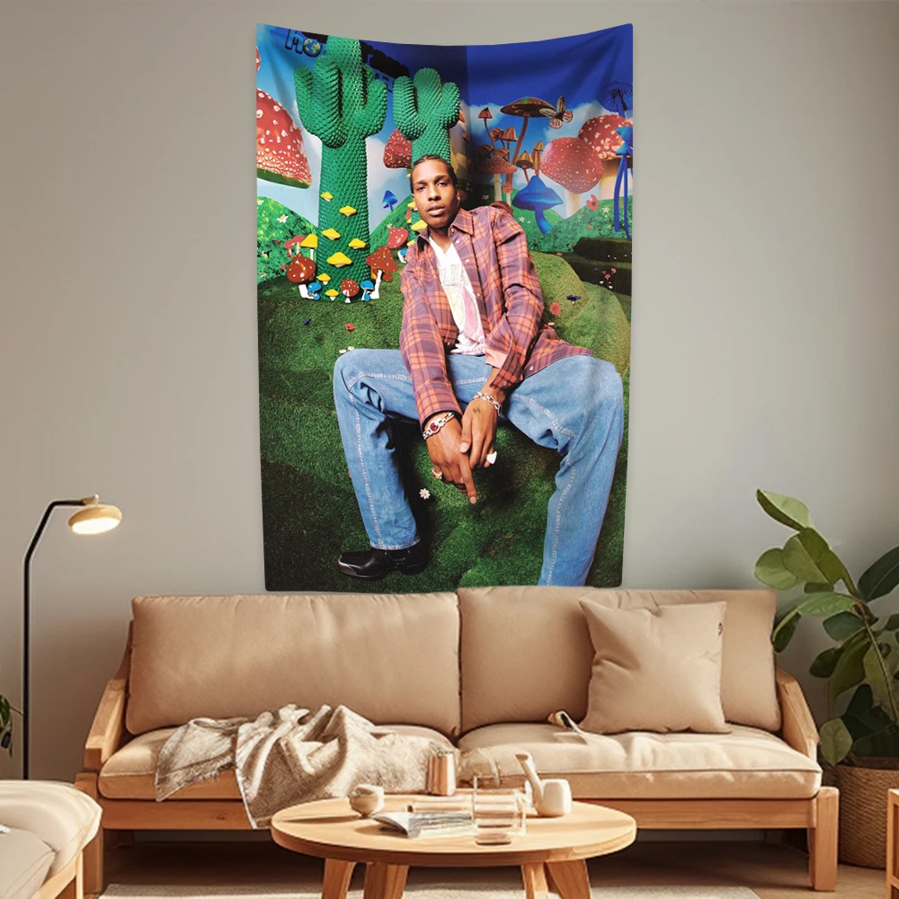 Arazzo Musicale Rapper Eksent 100x120 Cm – Poster Bandiera Da Parete Con Stampa HD, Poliestere Resistente UV Per Camera Da Letto, Dormitorio, Garage
