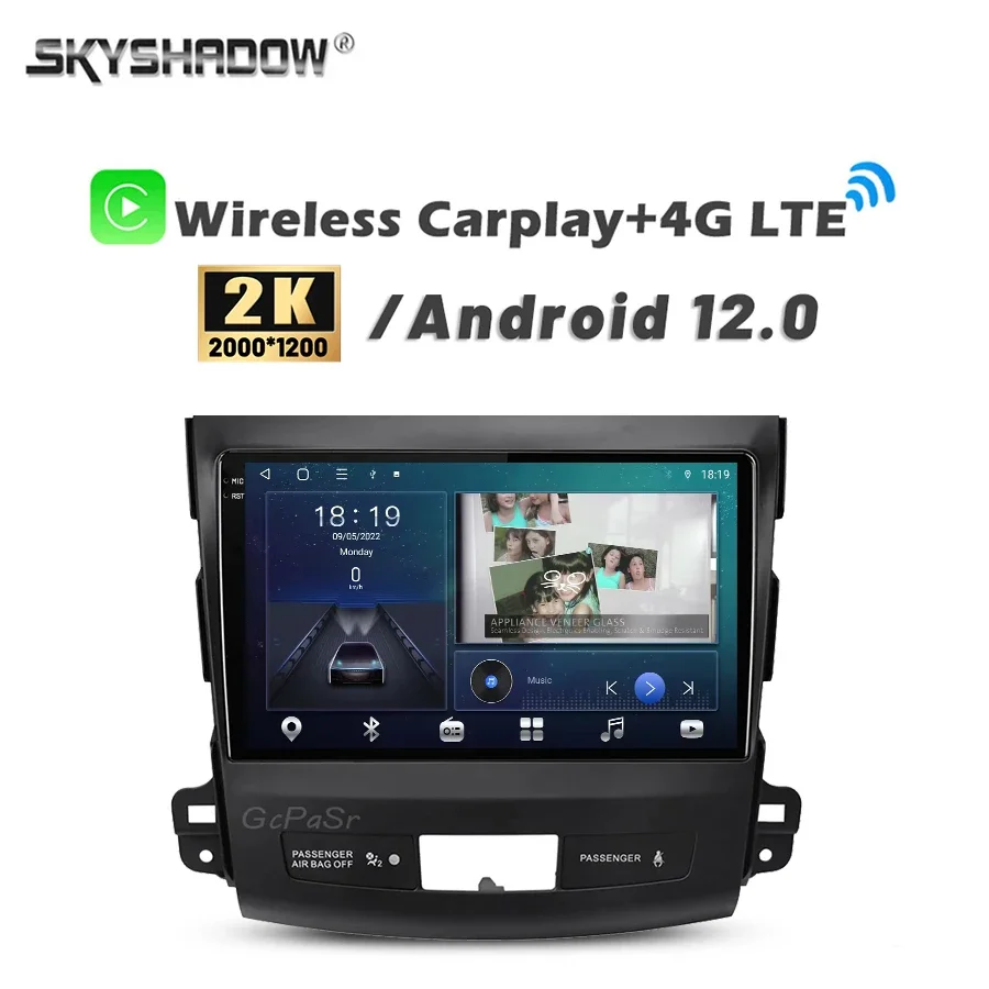 

Автомобильный DVD-плеер Carplay, 2K, 2000*1200, Android 13,0, 8G + 128G, GPS, Wi-Fi, Bluetooth, RDS, радио для Mitsubishi Outlander Xl 2005-2013