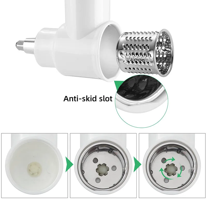 Vegetable Slicer for Kitchen Aid Attachment Slicer Shredder Compatible with Kitchenaid Accessories Cheese Grater Attachment