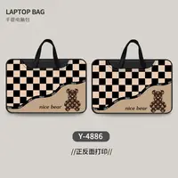 Sac pour ordinateur portable ours violent Double face sac de banlieue 16 pouces pour Apple Macbook 15 coque d'ordinateur Macbook Air 13 étui sacs à main pour ordinateur portable 4