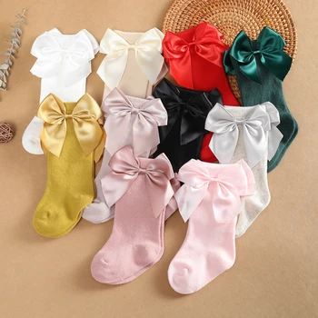 Spring Autumn Socks Newborn Knee High Long Baby Girls Princess Socks Children Toddler Kids Infant Floor Cotton Socks Clothes