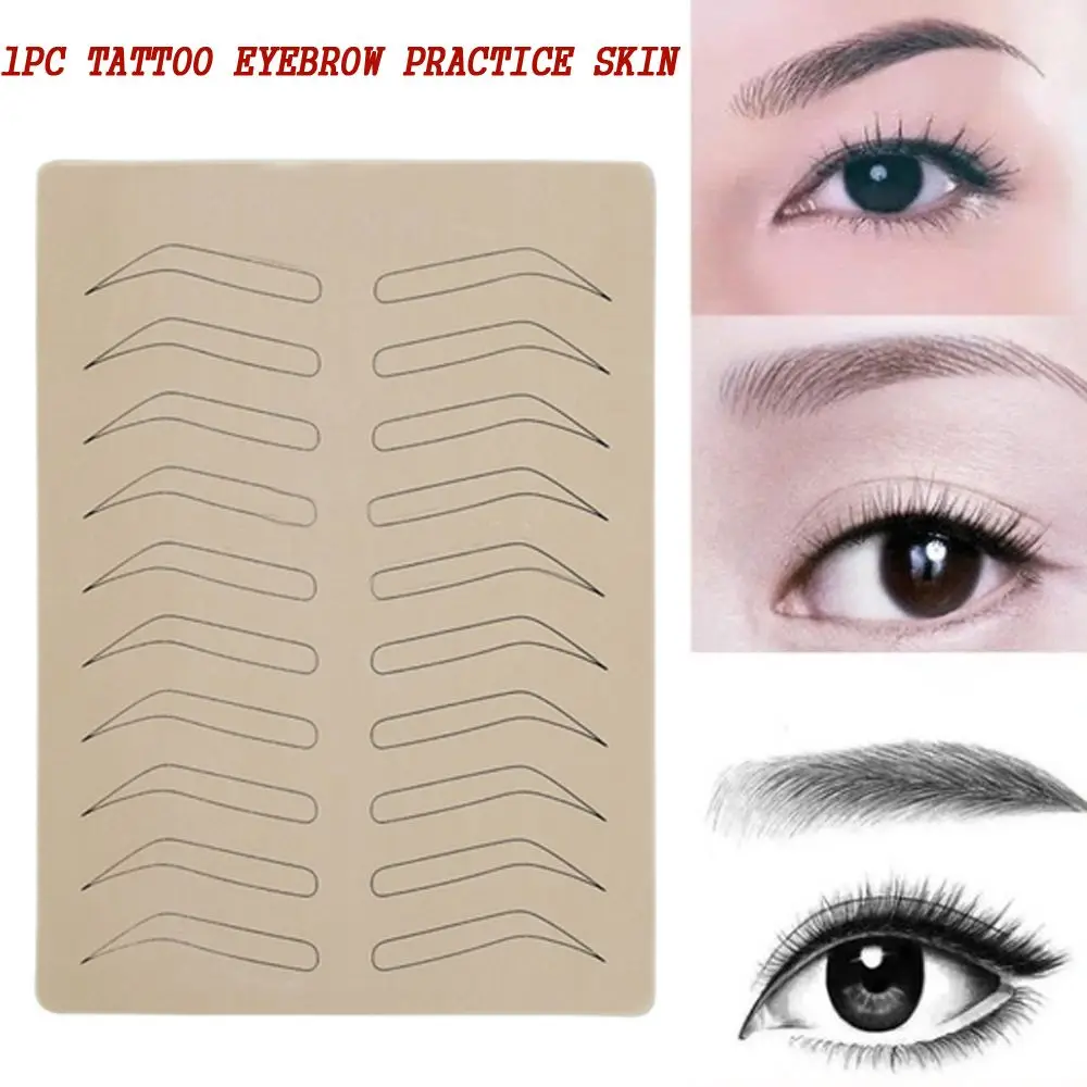 

For Beginners 1PC Eyebrow Inkless Cosmetic Microblading Makeup Tool Training Skin Tattoo Supplies Practice Skin