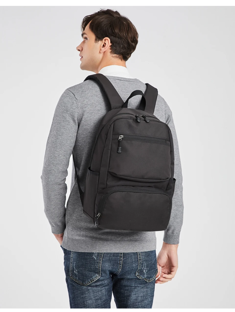 Generic Waterproof Backpack For Men Business USB Charging Male Backpack