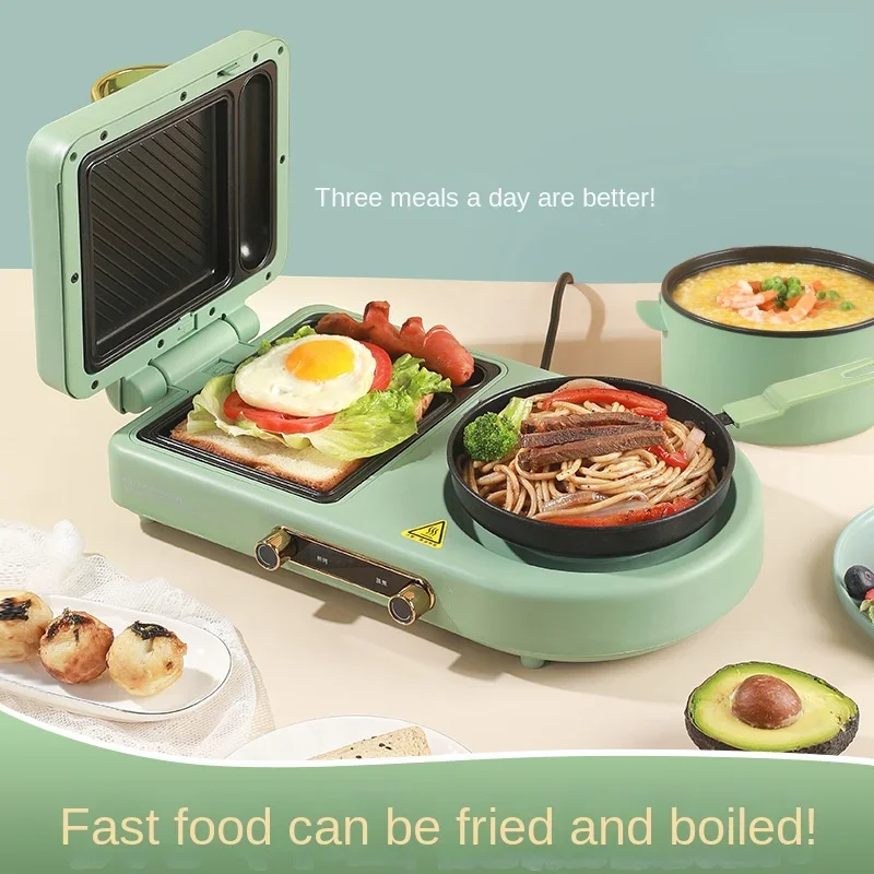 Small Household Waffle Maker, Toaster, Press Toaster, Multifunctional Sandwich Breakfast Machine Roti Maker