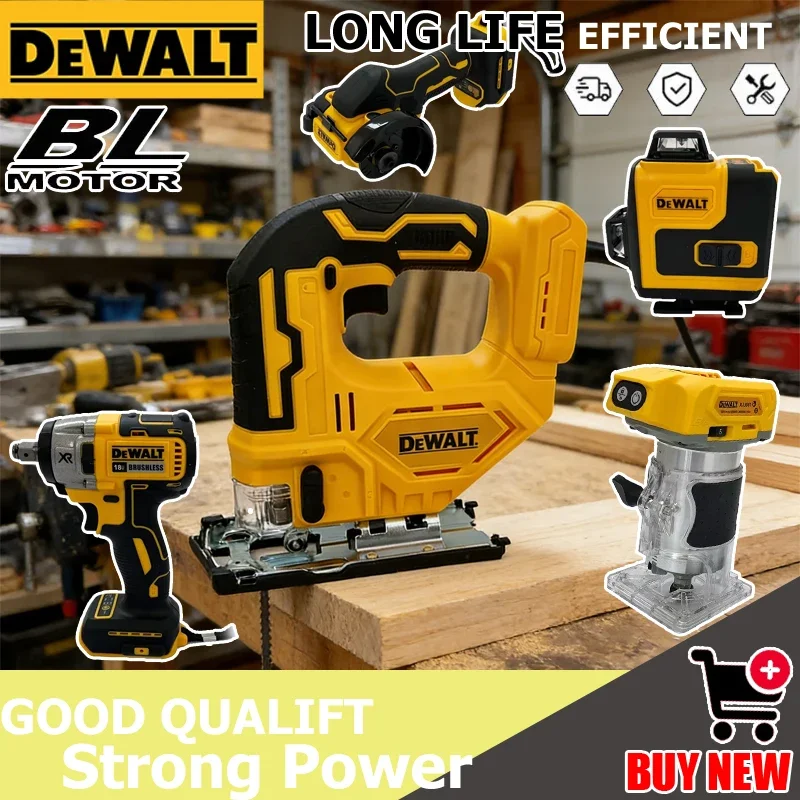DEWALT 공구 무선 브러시리스 앵글 그라인더, 커터, 전동 렌치, 광택기, 진공청소기, 직소, 다기능 전동 공구