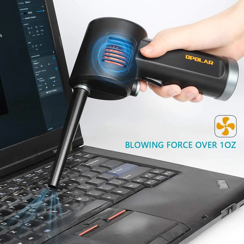 Cordless Electric High Pressure Air Duster-Computer Cleaner Blower-Keyboard Cleaner Electronic Devices and Laptop