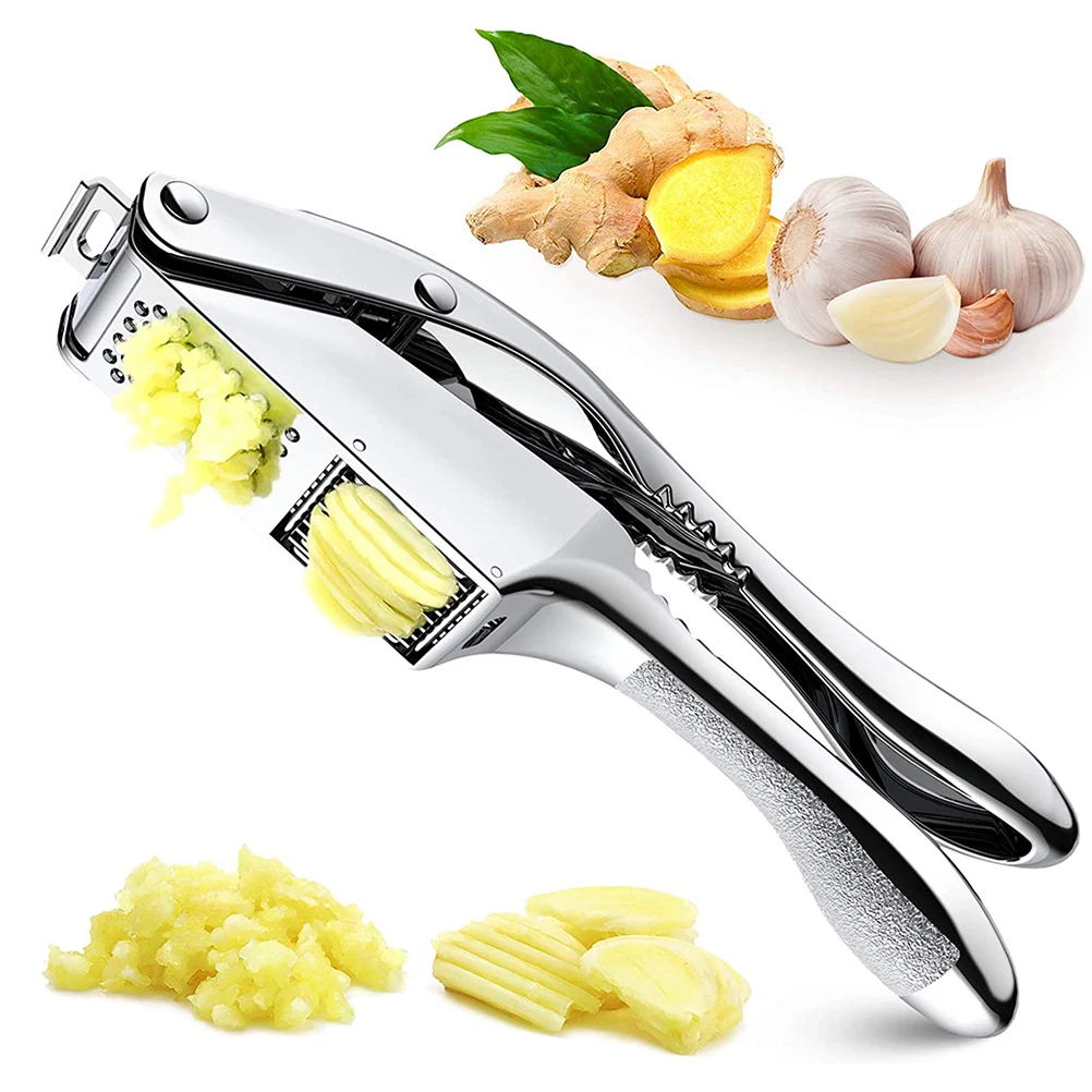 

Garlic Press Mash Ginger Artifact Clip Multi-functional Kitchen Gadgets Stainless Steel