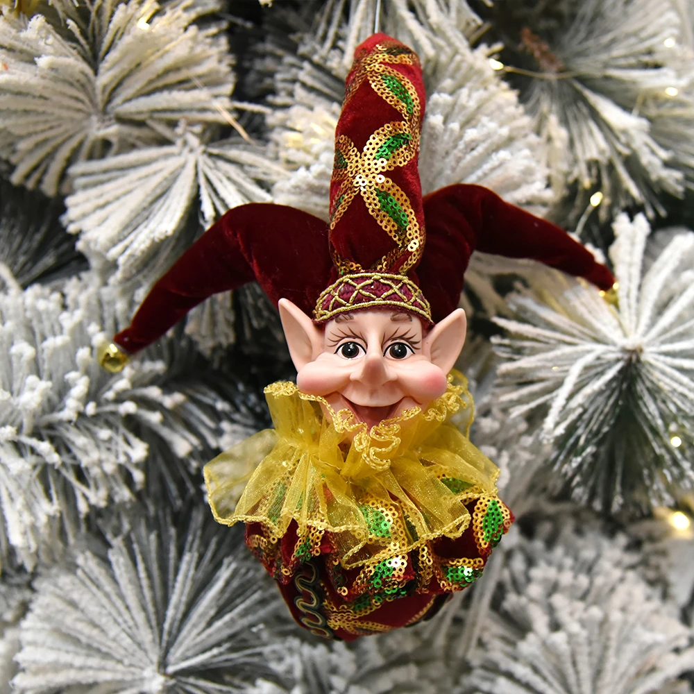 Elfos e bonecos de pelúcia com vara, enfeites de árvore de natal para  pendurar, decoração de férias, natal, presentes para crianças|Enfeites p/  árvore de Natal| - AliExpress