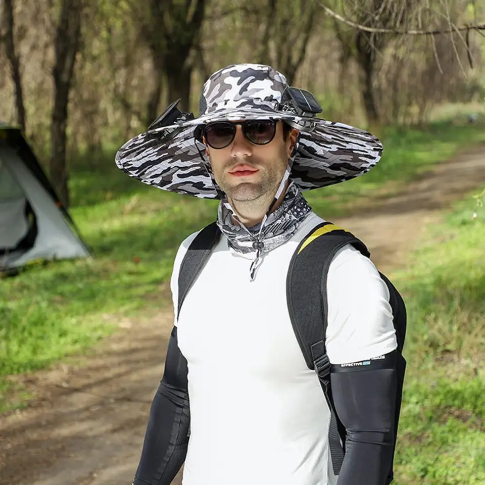 Breathable Solar Fan Cap for Outdoor Adventures