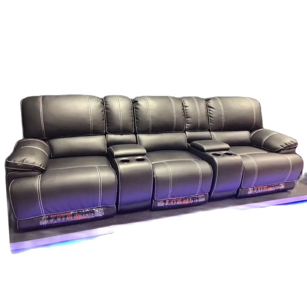 

Power Reclining Seats Italian Leather Sofa Cama Convertible Sofas Manual / Electric Cinema Recliner Multifunctional Sleeper Sofa