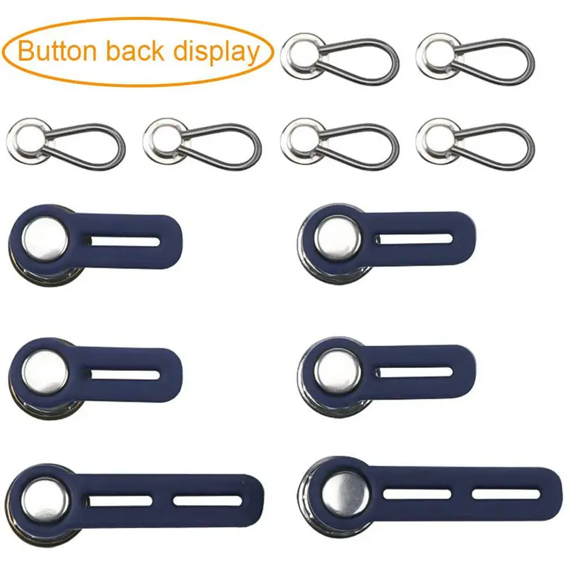 10pcs Metal Spring Button Extender For Pants Jeans Free Sewing Adjustable  Retractable Waist Extenders Button Waistband Expander - Belt Buckle -  AliExpress